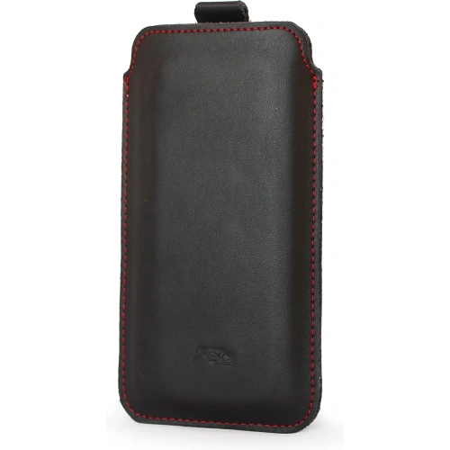 Buy LURESKO LILLA XXXL leather slip case slip case for phone 6.5' - 6.9' (smooth black with red thread) - LUR36 - {ean13} - Home Screen Store Europe