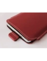 Buy LURESKO LILLA XXXL leather slipcase slipcase for phone 6.5' - 6.9' (red smooth with white thread) - LUR37 - {ean13} - Home Screen Store Europe
