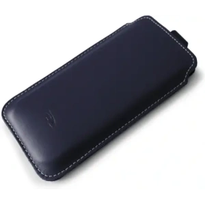 Buy LURESKO LILLA XXXL leather slipcase slipcase for phone 6.5' - 6.9' (blue smooth with white thread) - LUR38 - {ean13} - Home Screen Store Europe