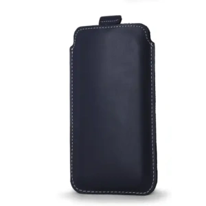 Kup LURESKO LILLA XXXL husă din piele pentru telefon 6.5' - 6.9' (albastru neted cu fir alb) - LUR38 - {ean13} - Sklep Home Screen