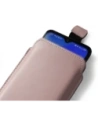Buy LURESKO LILLA XXXL leather slip case slip for phone 6.5' - 6.9' (smooth pink with white thread) - LUR39 - {ean13} - Home Screen Store Europe