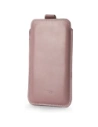 Buy LURESKO LILLA XXXL leather slip case slip for phone 6.5' - 6.9' (smooth pink with white thread) - LUR39 - {ean13} - Home Screen Store Europe