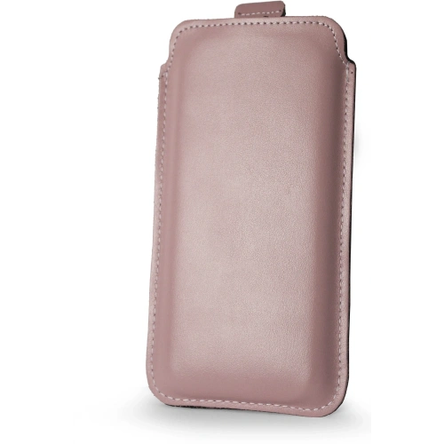 Buy LURESKO LILLA XXXL leather slip case slip for phone 6.5' - 6.9' (smooth pink with white thread) - LUR39 - {ean13} - Home Screen Store Europe