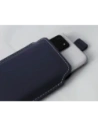 Kup LURESKO LILLA XXXL Lederhülle für Telefon 6,5' - 6,9' (blau glatt mit weißen Nähten) - LUR38 - {ean13} - Sklep Home Screen