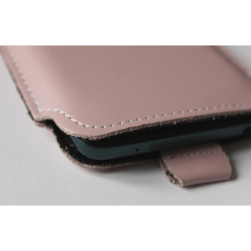 Buy LURESKO LILLA XXXL leather slip case slip for phone 6.5' - 6.9' (smooth pink with white thread) - LUR39 - {ean13} - Home Screen Store Europe