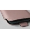 Buy LURESKO LILLA XXXL leather slip case slip for phone 6.5' - 6.9' (smooth pink with white thread) - LUR39 - {ean13} - Home Screen Store Europe