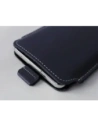 Buy LURESKO LILLA XXXL leather slipcase slipcase for phone 6.5' - 6.9' (blue smooth with white thread) - LUR38 - {ean13} - Home Screen Store Europe
