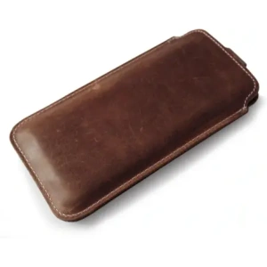 Kup LURESKO LILLA 4XL husă din piele, tip slip case, pentru un telefon de până la 7 inci, copertă din piele (maro vintage cu fir alb) - LUR41 - {ean13} - Sklep Home Screen