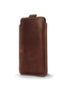 Buy LURESKO LILLA 4XL leather slip case slip-in for a phone up to 7 inches, leather cover (vintage brown with white thread) - LUR41 - {ean13} - Home Screen Store Europe
