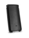 LURESKO NORTHERN XXXL leather case slip-on for phone (black smooth with white thread)