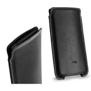 Kup Husa din piele LURESKO NORTHERN XXXL slip-on pentru telefon (neagră mată cu fir alb) - LUR43 - {ean13} - Sklep Home Screen