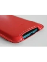 Buy LURESKO NORTHERN XXXL leather slip-on case for phone (red smooth with white thread) - LUR44 - {ean13} - Home Screen Store Europe