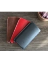 Buy LURESKO NORTHERN XXXL leather slip-on case for phone (red smooth with white thread) - LUR44 - {ean13} - Home Screen Store Europe