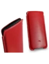 Buy LURESKO NORTHERN XXXL leather slip-on case for phone (red smooth with white thread) - LUR44 - {ean13} - Home Screen Store Europe