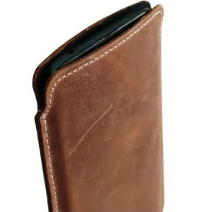Kup Husa din piele LURESKO NORTHERN XXXL pentru telefon (cafea vintage cu fir alb) - LUR45 - {ean13} - Sklep Home Screen