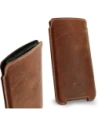 Buy LURESKO NORTHERN XXXL leather slipcase for phone (vintage brown with white thread) - LUR45 - {ean13} - Home Screen Store Europe