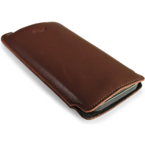 Buy LURESKO NORTHERN XXXL leather case pull-out type for phone (smooth brown) - LUR46 - {ean13} - Home Screen Store Europe