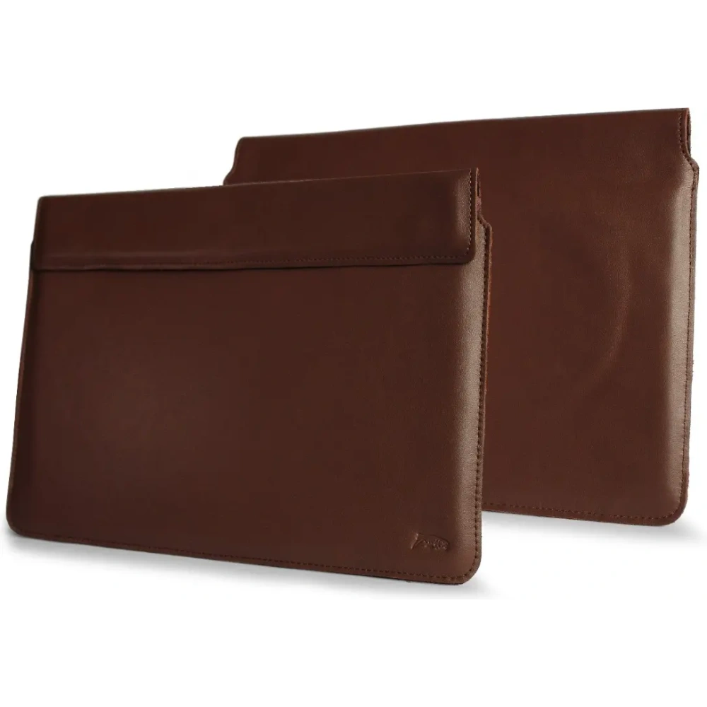 Skórzane etui LURESKO CLAYER XL+ na tablet 290 x 212 x 9mm (brąz gładki)