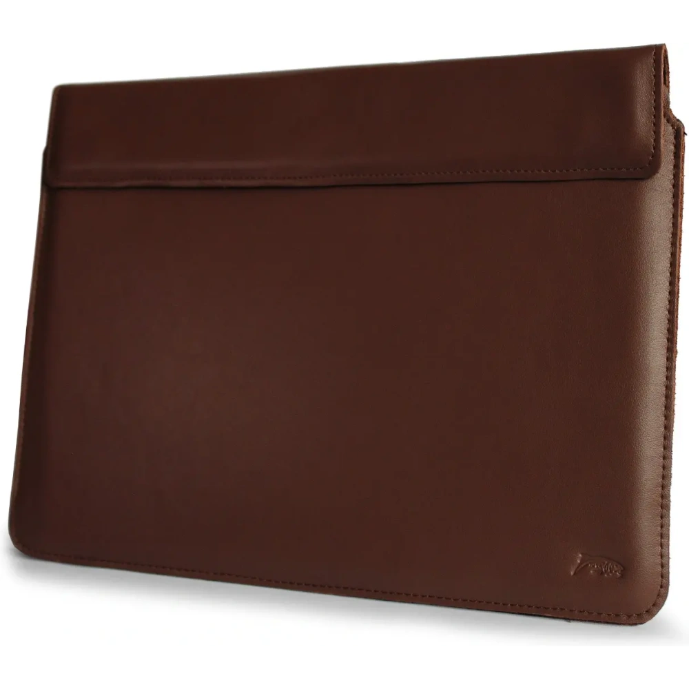 Skórzane etui LURESKO CLAYER XL+ na tablet 290 x 212 x 9mm (brąz gładki)