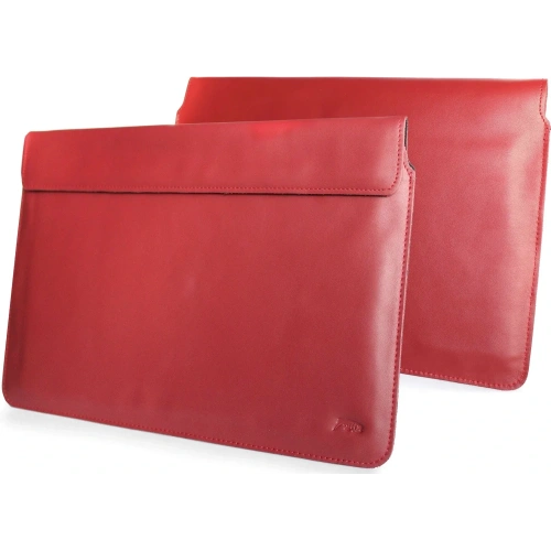 Buy LURESKO CLAYER XL+ leather case for tablet 290 x 212 x 9mm (red smooth with red thread) - LUR53 - {ean13} - Home Screen Store Europe