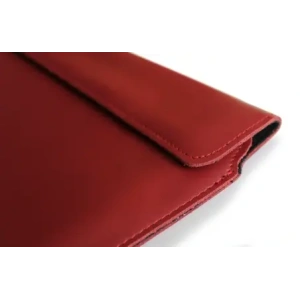 Kup Husa din piele LURESKO CLAYER XL+ pentru tabletă 290 x 212 x 9mm (roșie netedă cu fir roșu) - LUR53 - {ean13} - Sklep Home Screen