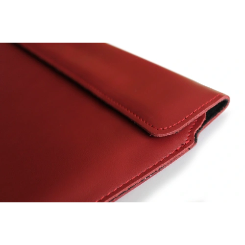Buy LURESKO CLAYER XL+ leather case for tablet 290 x 212 x 9mm (red smooth with red thread) - LUR53 - {ean13} - Home Screen Store Europe