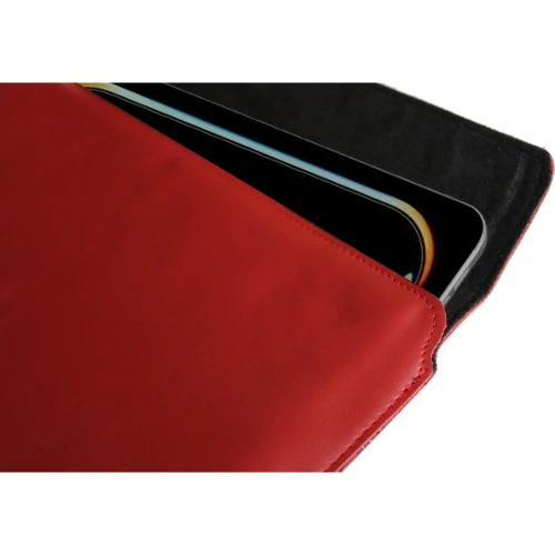 Buy LURESKO CLAYER XL+ leather case for tablet 290 x 212 x 9mm (red smooth with red thread) - LUR53 - {ean13} - Home Screen Store Europe