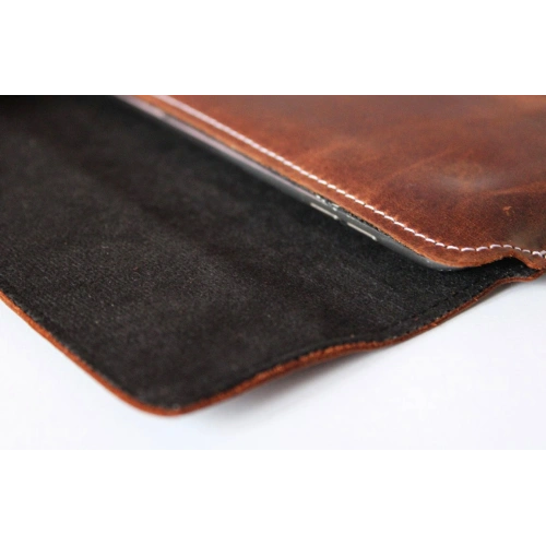 Buy LURESKO CLAYER XL+ leather case for tablet 290 x 212 x 9mm (vintage brown with white thread) - LUR54 - {ean13} - Home Screen Store Europe