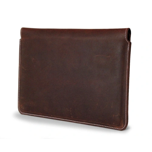 Buy LURESKO CLAYER XL+ leather case for tablet 290 x 212 x 9mm (vintage brown with white thread) - LUR54 - {ean13} - Home Screen Store Europe