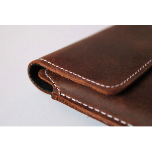 Buy LURESKO CLAYER XL+ leather case for tablet 290 x 212 x 9mm (vintage brown with white thread) - LUR54 - {ean13} - Home Screen Store Europe
