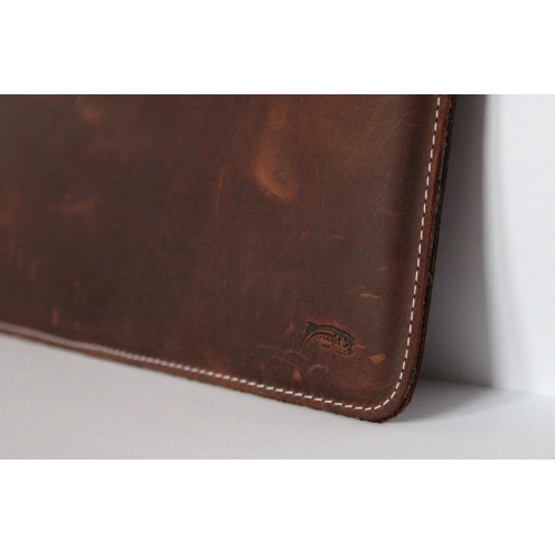 Buy LURESKO CLAYER XL+ leather case for tablet 290 x 212 x 9mm (vintage brown with white thread) - LUR54 - {ean13} - Home Screen Store Europe