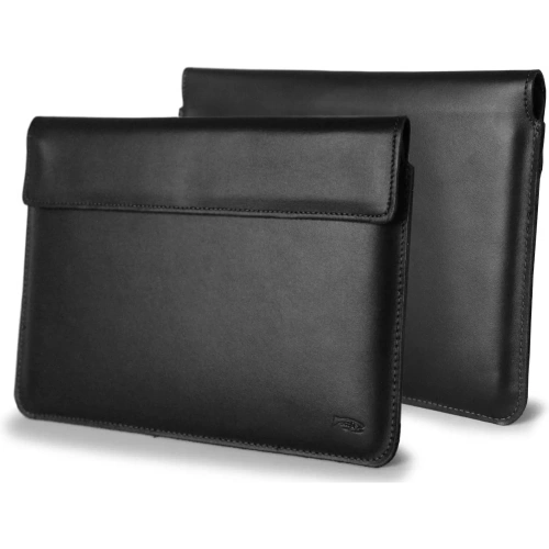 Kup Husa din piele LURESKO CLAYER XL+ pentru tabletă 290 x 212 x 9mm (neagră netedă cu fir negru) - LUR55 - {ean13} - Sklep Home Screen