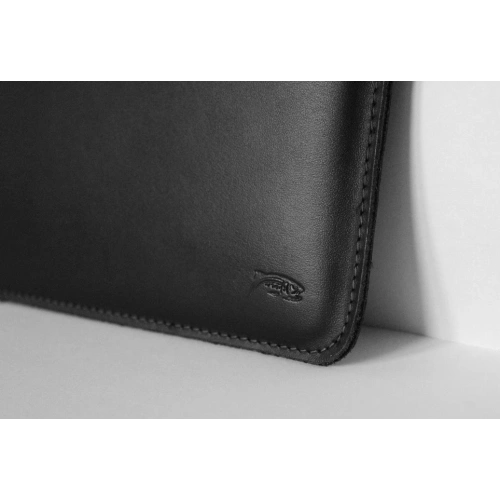 Kup Husa din piele LURESKO CLAYER XL+ pentru tabletă 290 x 212 x 9mm (neagră netedă cu fir negru) - LUR55 - {ean13} - Sklep Home Screen