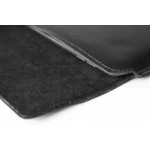 Kup Husa din piele LURESKO CLAYER XL+ pentru tabletă 290 x 212 x 9mm (neagră netedă cu fir negru) - LUR55 - {ean13} - Sklep Home Screen
