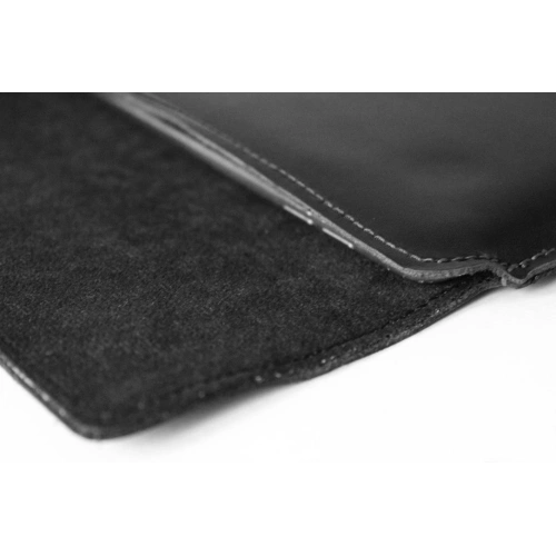 Kup Husa din piele LURESKO CLAYER XL+ pentru tabletă 290 x 212 x 9mm (neagră netedă cu fir negru) - LUR55 - {ean13} - Sklep Home Screen