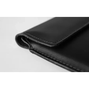 Kup Husa din piele LURESKO CLAYER XL+ pentru tabletă 290 x 212 x 9mm (neagră netedă cu fir negru) - LUR55 - {ean13} - Sklep Home Screen
