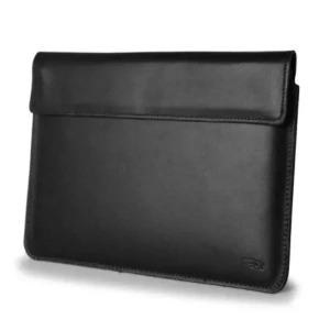 Buy LURESKO CLAYER XXL leather case for tablet 313 x 222 x 9mm (smooth black with black thread) - LUR57 - {ean13} - Home Screen Store Europe
