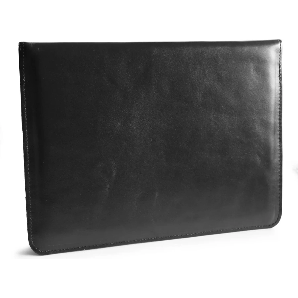 Skórzane etui LURESKO CLAYER XL2 GKL na tablet 249 x 181 x 9mm (czarny gładki  czarna nić)