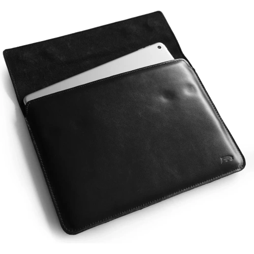 Buy LURESKO CLAYER XL2 GKL leather case for tablet 249 x 181 x 9mm (black smooth with black thread) - LUR58 - {ean13} - Home Screen Store Europe