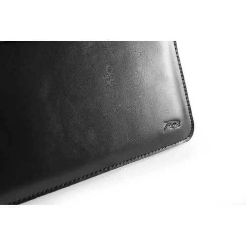 Buy LURESKO CLAYER XL2 GKL leather case for tablet 249 x 181 x 9mm (black smooth with black thread) - LUR58 - {ean13} - Home Screen Store Europe