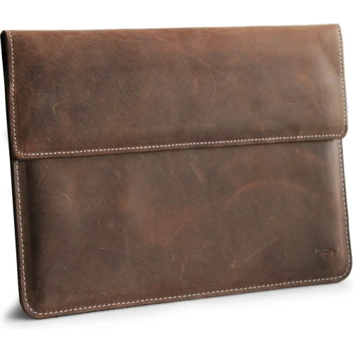 Buy LURESKO CLAYER XL2 GKL leather case for tablet 249 x 181 x 9mm (vintage brown with white thread) - LUR59 - {ean13} - Home Screen Store Europe