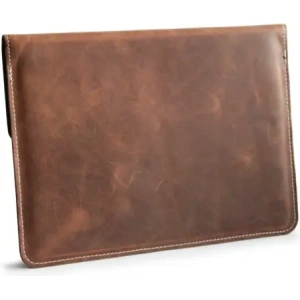 Kup LURESKO CLAYER XL2 GKL Lederhülle für Tablet 249 x 181 x 9 mm (vintage braun mit weißem Faden) - LUR59 - {ean13} - Sklep Home Screen