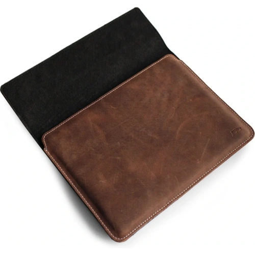 Buy LURESKO CLAYER XL2 GKL leather case for tablet 249 x 181 x 9mm (vintage brown with white thread) - LUR59 - {ean13} - Home Screen Store Europe