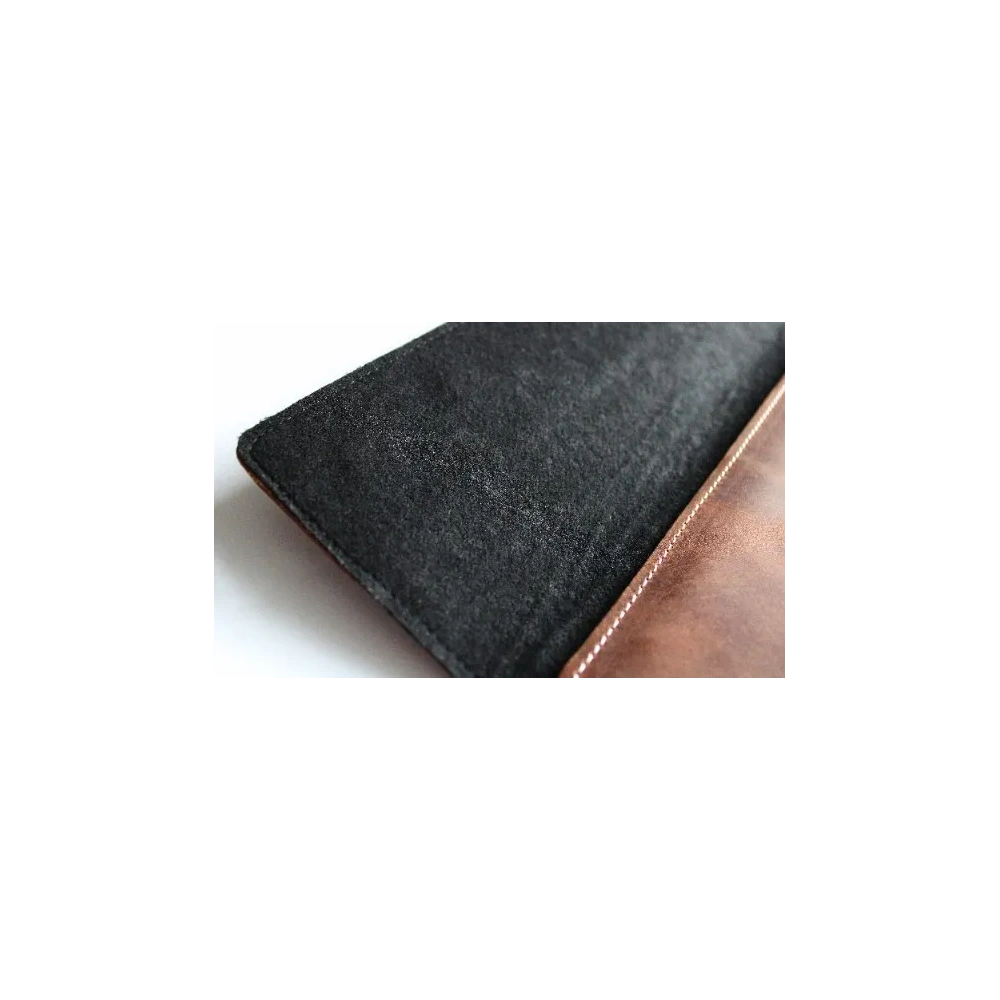 Skórzane etui LURESKO CLAYER XL2 GKL na tablet 249 x 181 x 9mm (brązowy vintage  biała nić)