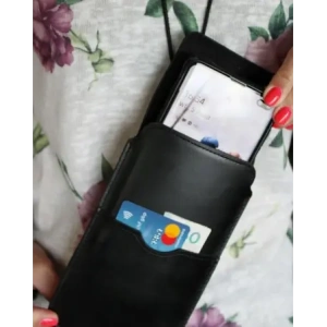 Kup Skórzane etui LURESKO VISSA 4XL na szyję 170x80x9mm (czarny gładki czarna nić) - LUR60 - {ean13} - Sklep Home Screen