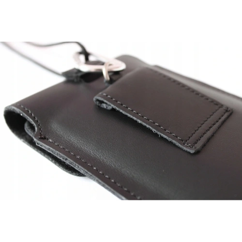 Buy LURESKO VISSA 4XL leather case for neck 170x80x9mm (black smooth with black thread) - LUR60 - {ean13} - Home Screen Store Europe