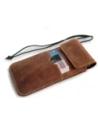 Buy LURESKO VISSA 4XL leather case for neck 170x80x9mm (vintage brown with white thread) - LUR61 - {ean13} - Home Screen Store Europe