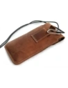 Buy LURESKO VISSA 4XL leather case for neck 170x80x9mm (vintage brown with white thread) - LUR61 - {ean13} - Home Screen Store Europe