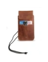 Buy LURESKO VISSA 4XL leather case for neck 170x80x9mm (vintage brown with white thread) - LUR61 - {ean13} - Home Screen Store Europe