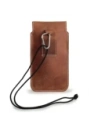 Buy LURESKO VISSA 4XL leather case for neck 170x80x9mm (vintage brown with white thread) - LUR61 - {ean13} - Home Screen Store Europe